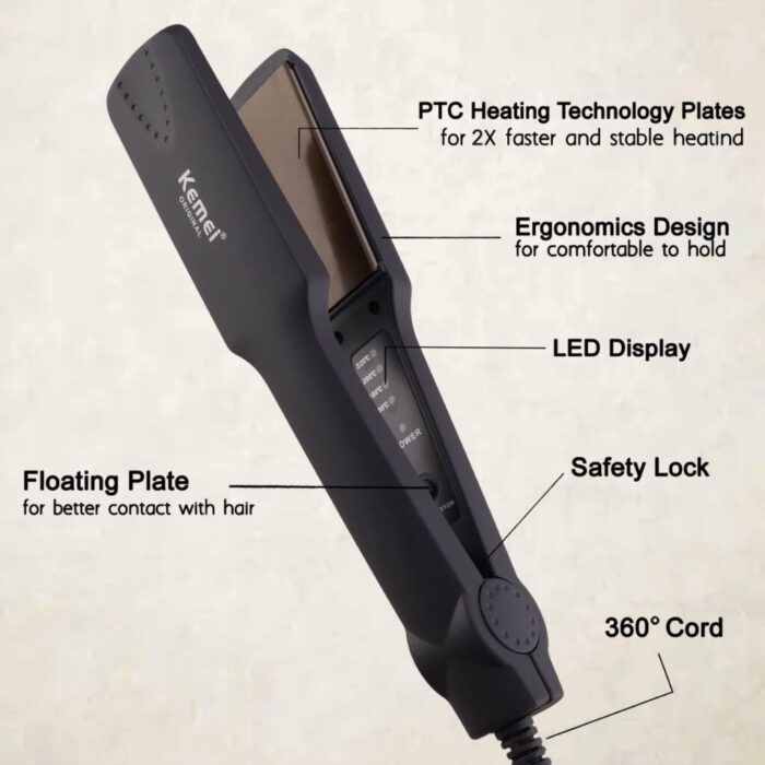 Kemei 329 Professional Hair Straightener