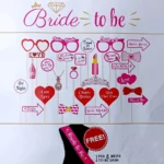 Party Decoration – Bride to Be Party Props Set with Bride to Be Sash