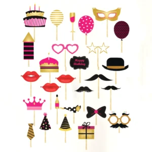 Party Decoration – Photo Props for Family Birthday Celebrations