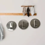 Round Multipurpose Self-Adhesive Steel Wall Hook