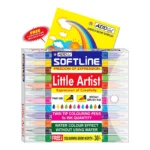 Add Gel Softline Little Artist Colouring Pen 12 Pen Set - Twin Tip Brush – Perfect for Artists & Creative Minds