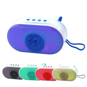 Bluetooth Speaker Boom Box with RGB Lights – 2.1CH Subwoofer Portable Wireless Speaker with Hi-Fi Stereo Sound, Bass Boost, FM, USB/microSD Support – Multicolour
