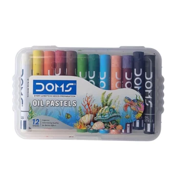 Doms Oil Pastels – Mini 12 Shades, Vibrant Shades for Artistic Brilliance (Pack of 1)
