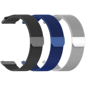 Magnetic Loop Watch Strap – Adjustable Stainless Steel Mesh Band for Smartwatches and Traditional Watches, Comfortable and Secure Fit