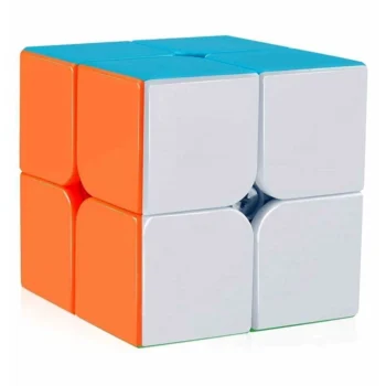 Multicolor Speed Rubik's Cube 2x2 | Stickerless Smooth-Turning Puzzle Cube (Pack of 1)