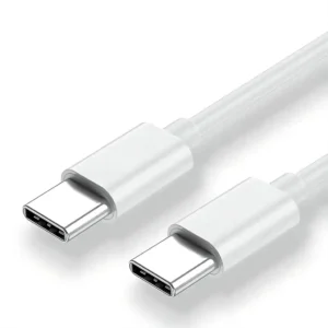 USB Type-C to Type-C Fast Charging Cable – 65W/3.26A Power Delivery, 1 Meter, Compatible with Honor 60, Samsung Galaxy M33/M53/M51/S20 Ultra/A71/A53/A51, Laptops & PCs