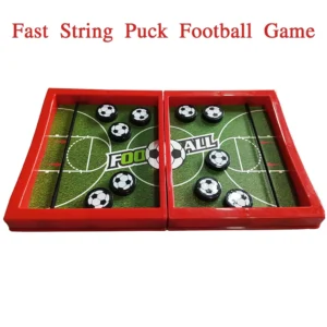 Sparkling String Sling Football Basketball Hockey Table Game – Fast Puck Board Game for Kids & Adults | Fun Interactive Toy for Boys & Girls | Brain Development & Hand-Eye Coordination