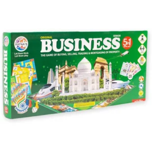 Ratnas 5 in 1 Original Business Senior Board Game with Notes – Classic Party & Fun Game Set for Family and Kids (Model 1234)