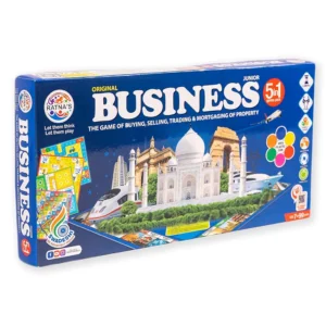 Ratnas 5 in 1 Original Business Junior Board Game with Plastic Coins – Fun Learning Game Set for Kids, Party & Family Play (Model 1231)