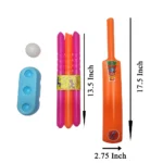1004 Kwik Plastic Cricket Bat Kit – 17.5 Inch, Lightweight, Durable and Perfect for Kids' Outdoor Fun (Pack of 1) - Image 3