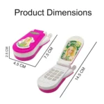 103 Barbie Play Cell Phone Toy for Kids, Toddlers with Music, Ringtones, Lights (Pack of 1) - Image 4