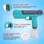 222 Dual Barrel High-Pressure Electric Water Gun | Automatic Holi Pichkari & Squirt Gun for Kids & Adults (Pack of 1) - Image 4