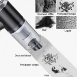 3-in-1 Portable High Power Car Vacuum Cleaner with Blower – USB Rechargeable Wireless Handheld Vacuum for Car, Camping & Travel – Reusable, Rechargeable, Cordless - Image 3