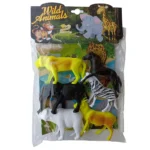 335-6 Wild Animals 6pcs Set for Kids – Fun, Educational and Perfect for Imaginative Play (Pack of 6pcs)