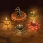 Party Decoration – 3D Reflective Shadow Diya - Traditional Festive Décor with a Modern Twist (Pack of 12 pcs) - Image 2