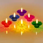 Party Decoration – 3D Reflective Shadow Diya - Traditional Festive Décor with a Modern Twist (Pack of 12 pcs) - Image 3