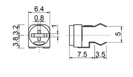 Dimensions Of Preset Potentiometer