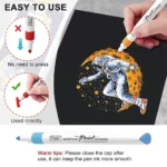 Flair Creative Acrylic Paint Marker Set – 12 Vibrant Shades for Art, DIY, Craft, Rock, Glass & Fabric - Image 5