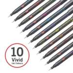 Flair Hotline Fineliner Pen - Pack of 10 Assorted Colours, Smooth Writing & Vibrant Ink - Image 4