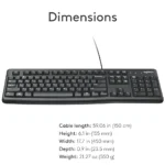 Logitech K120 Wired Keyboard – Comfortable, Durable, Spill-Resistant Design for Home, Office & Laptop Use - Image 5