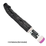 Silicone 8.7” Personal Dildo Massager for Women | G-Spot Ergonomic Vibrating Wellness Tool (Black) - Image 3