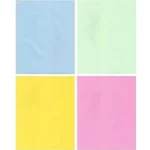 A1 Color Chart Paper Sheet – White, Yellow, Light Pink, Light Blue and Light Green Chart Paper (Premium Quality, Pack of 1)