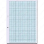 A4 Graph Paper Sheet, Loose Leaf Paper 1mm, 1 pc