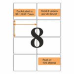 A4 Self-Adhesive Paper Label Stickers – Easy Labeling for Home, Office and Business Use (Pack of 1 Sheet) - Image 12