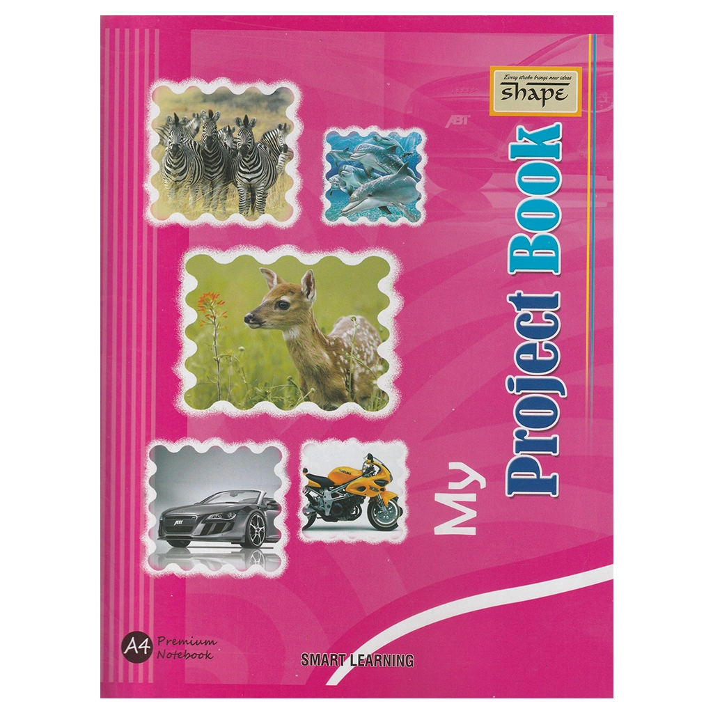 a4-project-scrap-book-shape-32-pages-1 A4 Project Scrap Book - Shape 32 Pages, 1 pc - Image 1