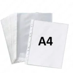 A4 Size Transparent U-Folder Sleeves – Waterproof & Durable Document Protectors