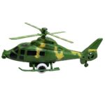 Army Helicopter Pull String 10 inch - Medium Size Toy For Kids & Children (Multicolor, Pack of 1)