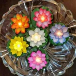 Party Decoration – Artificial LED Floating Lotus Flowers - Add Radiance to Your Water Décor (Pack of 6) - Image 2