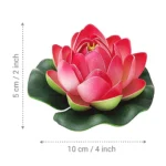 Party Decoration – Artificial LED Floating Lotus Flowers - Add Radiance to Your Water Décor (Pack of 6) - Image 4