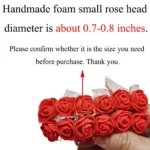 Artificial Mini Foam Rose Flower Heads – Multicolour DIY Craft Flowers for Decoration, Bouquets, Scrapbooking & Events - Image 3