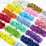 Artificial Mini Paper Rose Flower Heads – Multicolour DIY Craft Roses for Decoration, Bouquets & Scrapbooking - Image 2