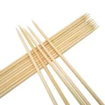 Bamboo Wood Skewer BBQ Sticks – Eco-Friendly Disposable Wooden Sticks for Barbecue, Kebabs, Fruits & Party Snacks | Food-Grade & Biodegradable - Image 3