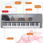 Bigfun BF-430A1 37 Keys Electronic Keyboard Piano with Microphone – Musical Toy Organ for Kids with Music & Learning Features - Image 7
