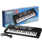 Bigfun BF-430A1 37 Keys Electronic Keyboard Piano with Microphone – Musical Toy Organ for Kids with Music & Learning Features