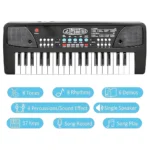 Bigfun BF-430A1 37 Keys Electronic Keyboard Piano with Microphone – Musical Toy Organ for Kids with Music & Learning Features - Image 2