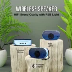 Bluetooth Speaker Boom Box with RGB Lights – 2.1CH Subwoofer Portable Wireless Speaker with Hi-Fi Stereo Sound, Bass Boost, FM, USB/microSD Support – Multicolour - Image 2