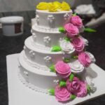 Delicious Fresh Cream Cake – Rose Cascade Tiered Cake