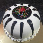 Delicious Fresh Cream Cake – Black Designer Cake