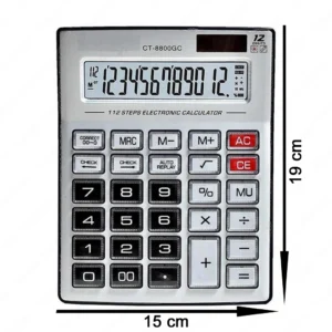 Calculator - CT-8800GC 12 Digit Big for Office & Study Purpose (Pack of 1)