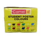 Camlin Kokuyo Camel Poster Colours – 12 Shades (Plastic 10ml Each) Vibrant & Smooth Paints for Creative Expression  ✨ - Image 3