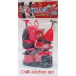 Chilli Small Party Kitchen Set Toy – 17 pcs, Fun and Educational Cooking Play Set for Kids (Pack of 1) - Image 2