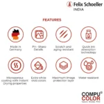 Compu Color Ultra Glossy Photo Paper – Unruled 4x6 Inch 250 GSM High-Quality Prints for Every Occasion (50 sheets, 101.6x152.4mm, Set of 1, White) - Image 5