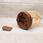 Confidence Beautiful Chirping Bird Pet Toy with Light & Sound in Decorative Cage – Home & Office Showpiece – Random Color - Image 3