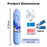 Cordless Electric Eraser with 12 Refills – Precision Erasing Made Effortless (Multi Design, Pack of 1) - Image 6