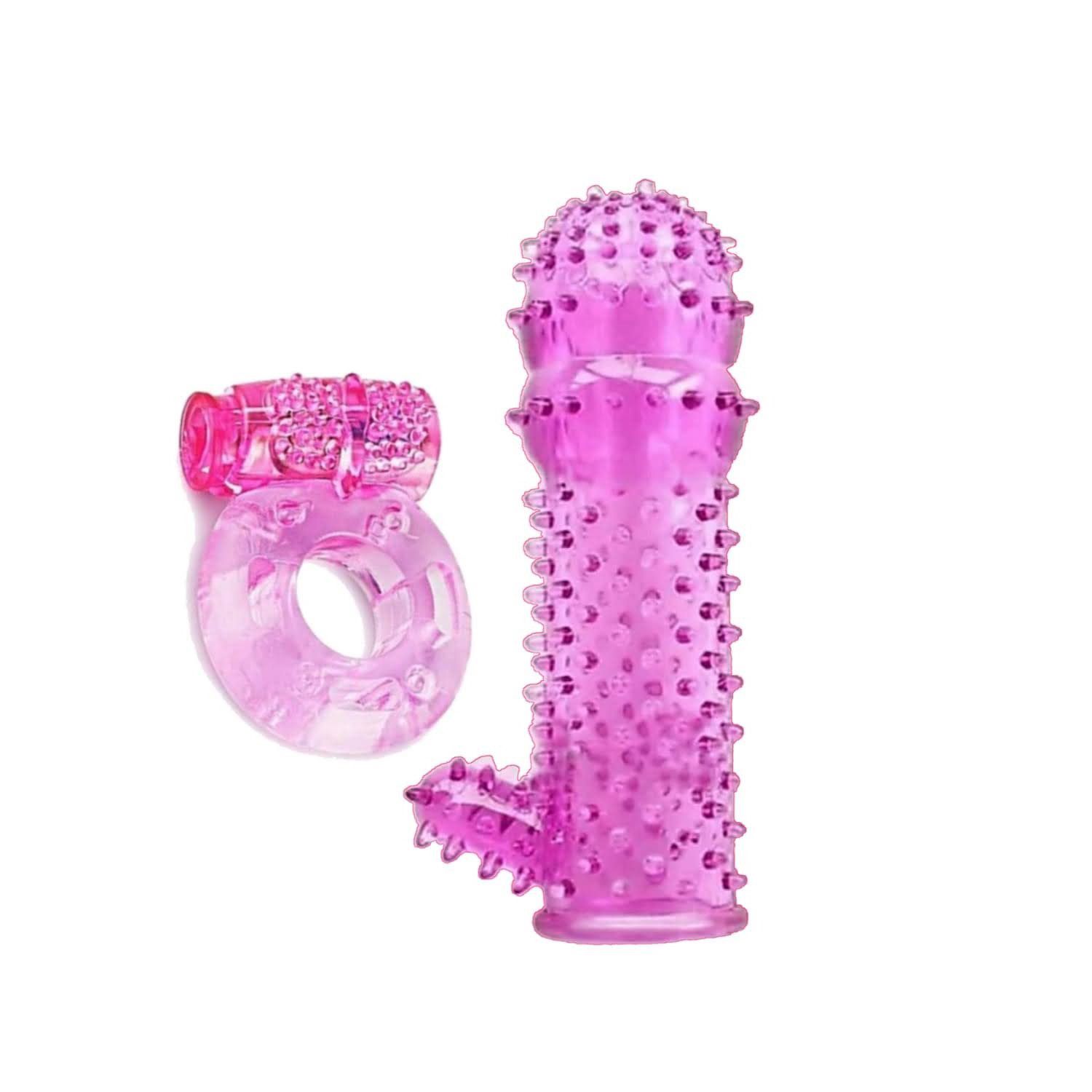 crystal-condom-vibrating-ring-1 Dragons Crystal Condom and Vibrating Ring Super Combo Pack for Men – Reusable, Stretchable & Pleasure-Enhancing - Image 1