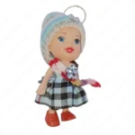 Cute Plastic Doll Key Chain – Stylish Mini Keyring Accessory for Bags, Bikes, Cars & Gifting - Image 3